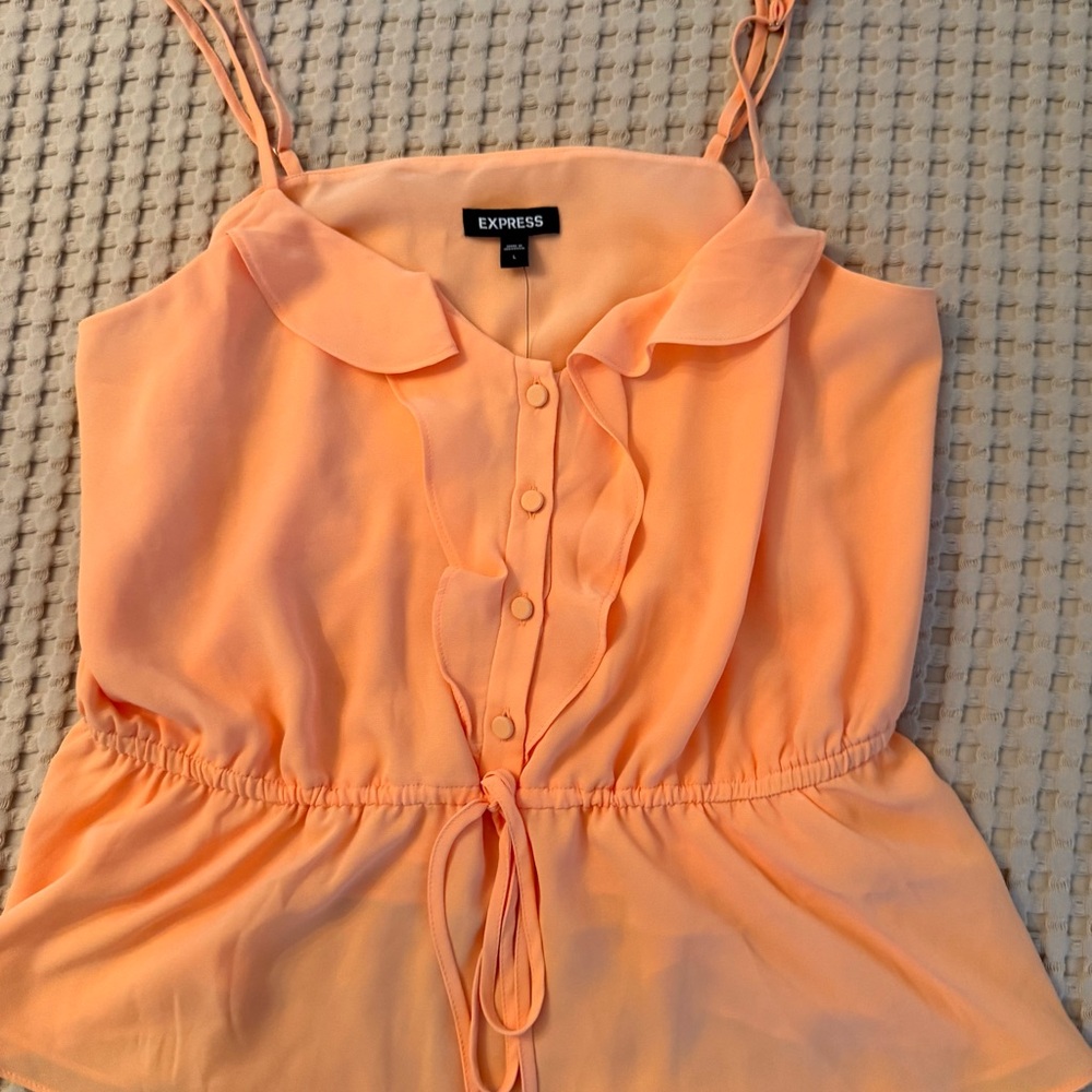 Express Women's Coral Camisole Top